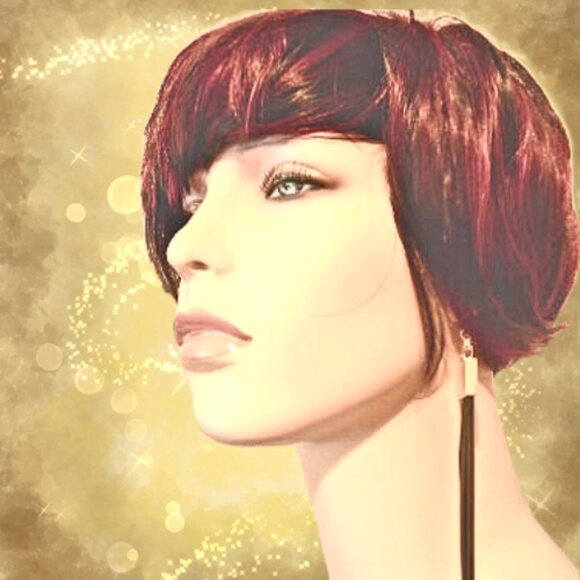 DISCREET CAPTIVE FUN HEAVY TASSEL EARRINGS - Picture 3 of 4